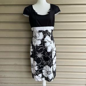 •Jax• NWT Floral Cap Sleeve Sheath Dress - Size 10